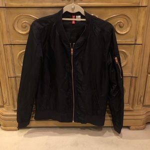 H&M Navy Bomber Jacket - Sz US 6